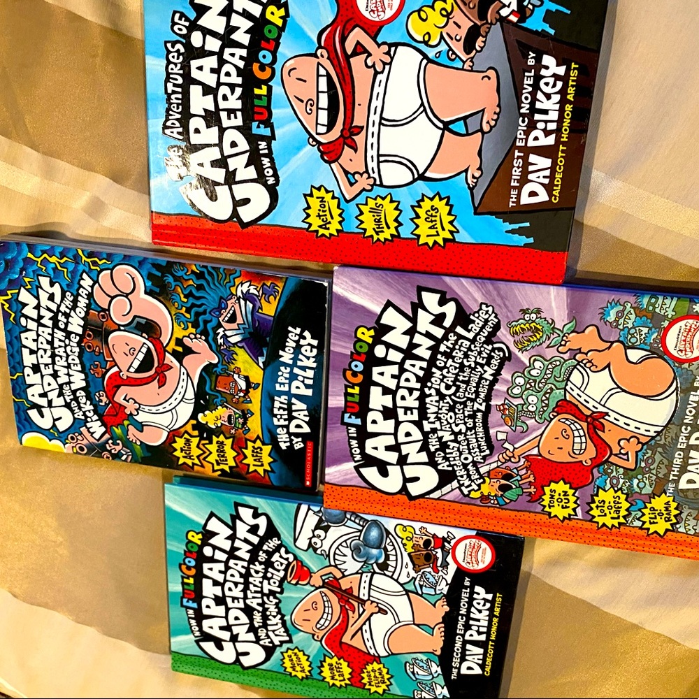 Captain underpants 4 chapter books apart of a series